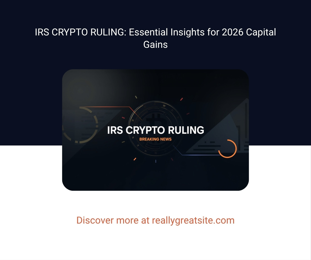 IRS Crypto Ruling: What It Means for Your 2026 Capital Gains — May 4, 2026